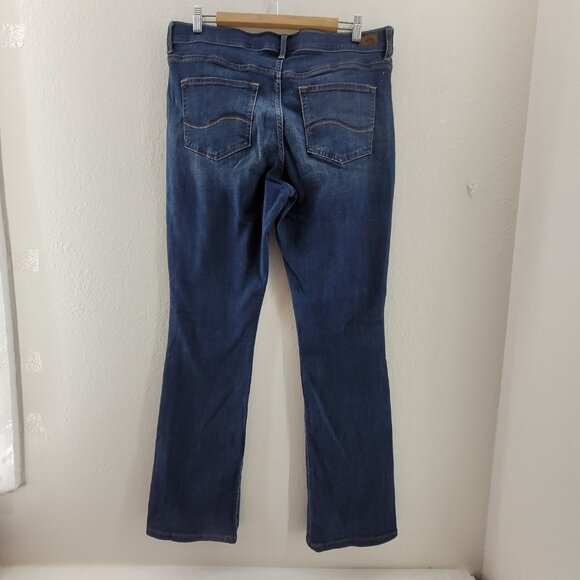 Lee Jeans Women's 16 Long Blue Bootcut Regular Fit Flex Motion fits apx 35x33 - Picture 2 of 16